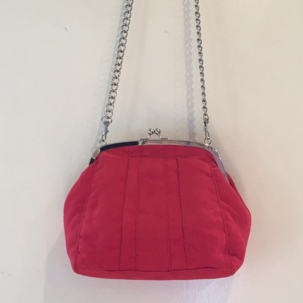 Brash red crossbody purse